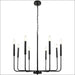 American Country Vintage Industrial Style Candle Chandelier