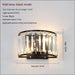 American Simple Crystal Wall Lamp - Three Color Light /