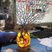 Ancient Tree Metal Sculpture Gem Accent Lamp - Multicolor /