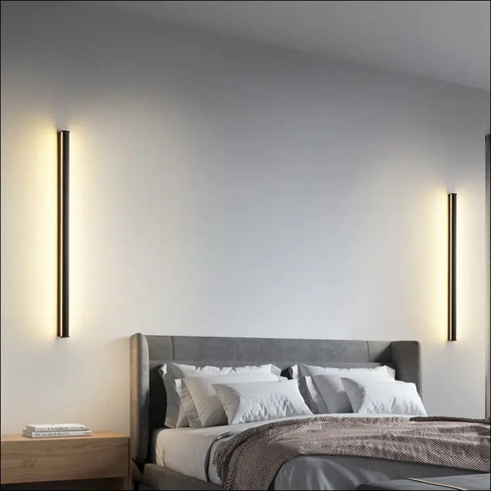 Atmosphere Lamp In The Corner Of Background Wall Bedroom