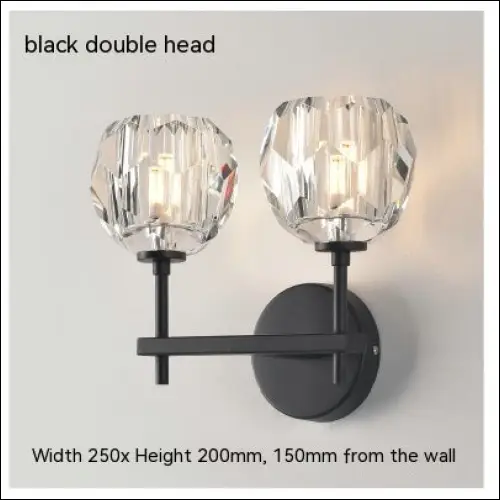 Bedroom Bedside Crystal Wall Lamp - Warm Light LED5W /