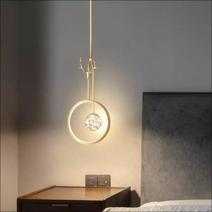 Bedside Lamp Light Luxury Antlers All Over The Sky -