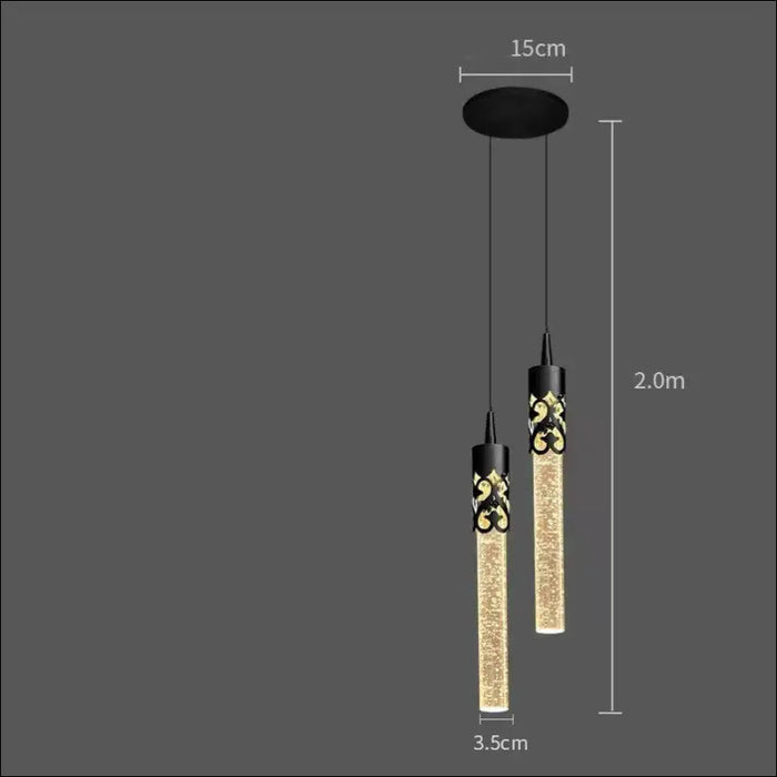 Bedside Pendant Lamp Light Luxury Crystal - decorative piece