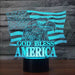 God Bless America Flag 3D Lamp - Touch - Decorative Piece