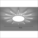The Sun LED Ceiling Lamp - White light / 60cm - Decorative
