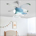 Ceiling Fan Light Tri Color Dimming - Blue / Trichromatic -