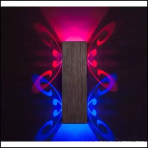 LED Colorful Butterfly Aluminum Wall Lamp - Decorative Piece