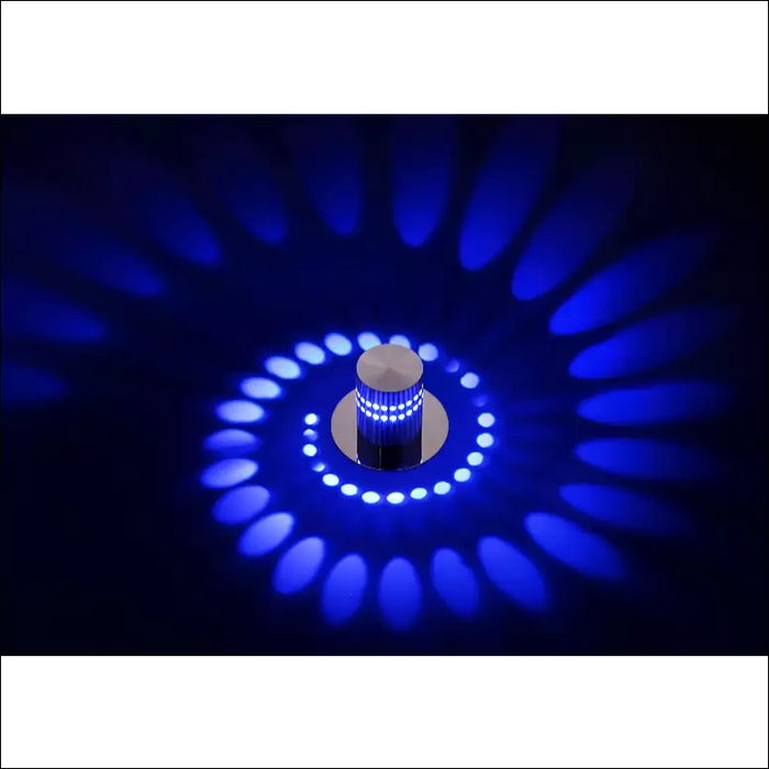 LED Colorful Spiral Wall Lamp - Bluelight / Concealed -