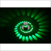 LED Colorful Spiral Wall Lamp - Greenlight / Waming outfit -