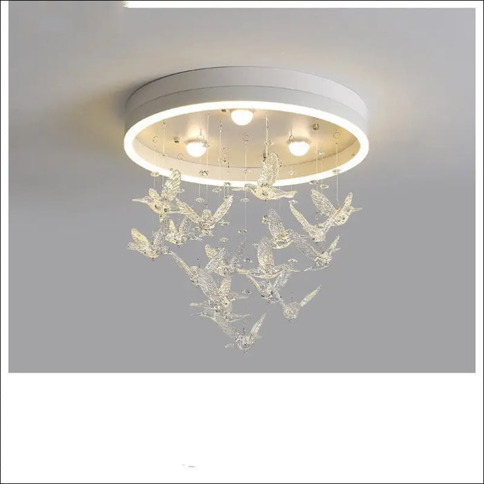 Creative Fashion Simple Round Ceiling Lamp - White 50CM