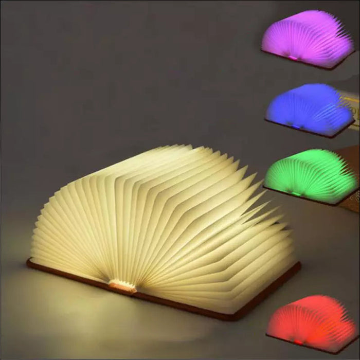 Creative LED Folding Book Light - Decorative Piece