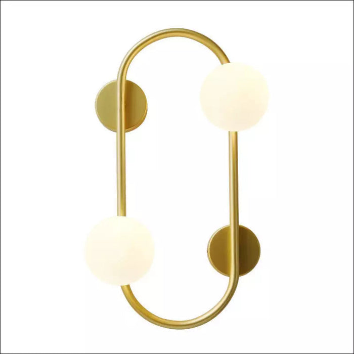 Creative And Simple Corridor Bedside Wall Lamp - Gold -