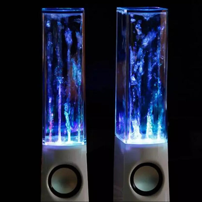 LED Dancing Water Speakers - White - Decorative Piece