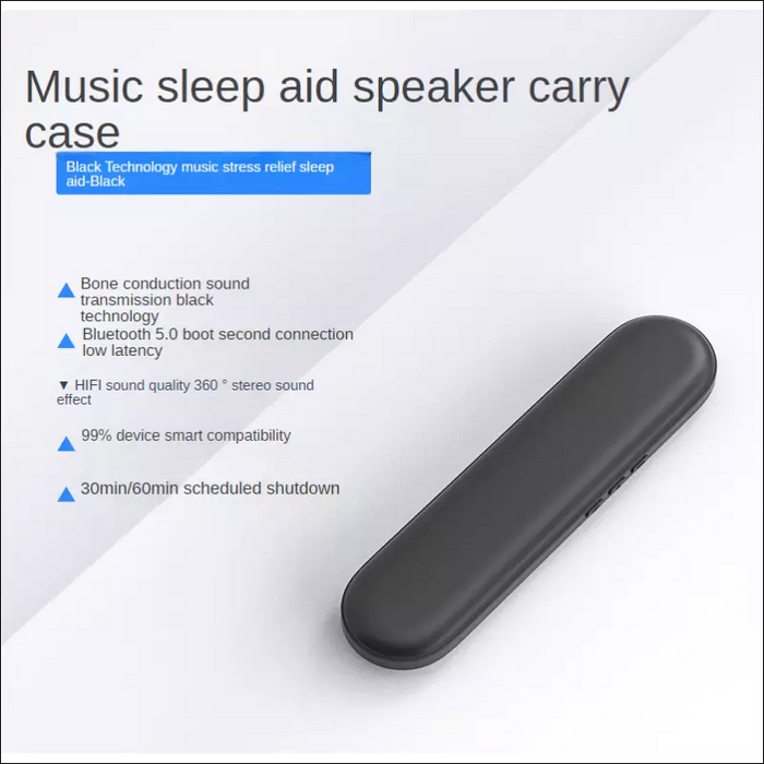 DreamWave -Smart Bone Conduction Sleeping Speaker - Black /