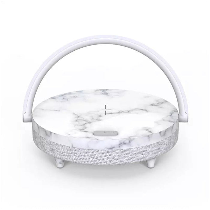 DRIO - Wireless Charging Speaker Lamp With Holder - White /