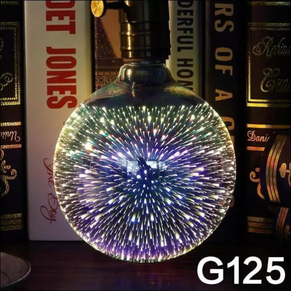 LED 3D Firework Light Bulb - Orb - Decorative Piece