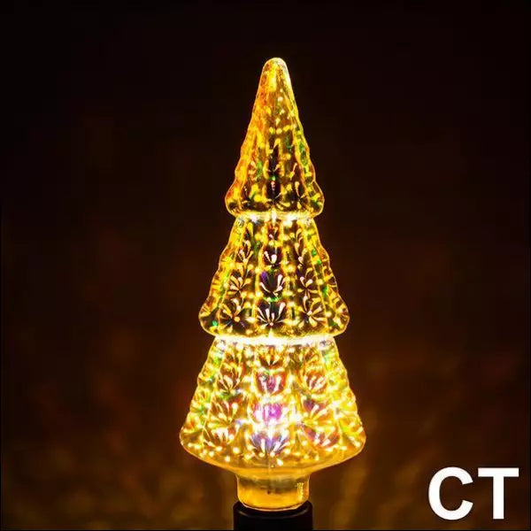 LED 3D Firework Light Bulb - Tree - Decorative Piece