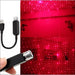 FORAUTO LED Car Roof Star Light - USB Red - Decorative Piece