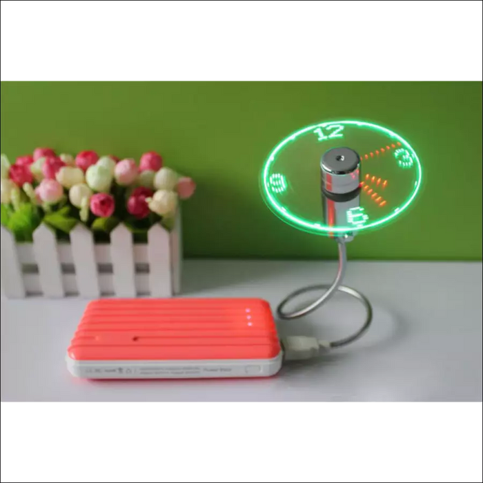 The Friendly Fan - USB With LED Display - Decorative Piece