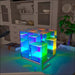 4D Geometic Pattern Table Lamp - Decorative Piece