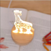 3D Giraffe LED Table Lamp - Decorative Piece