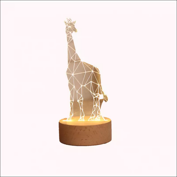3D Giraffe LED Table Lamp - Touch - Decorative Piece