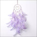 Girly Heart Fairy Feather LED Dream Catcher - Purple -