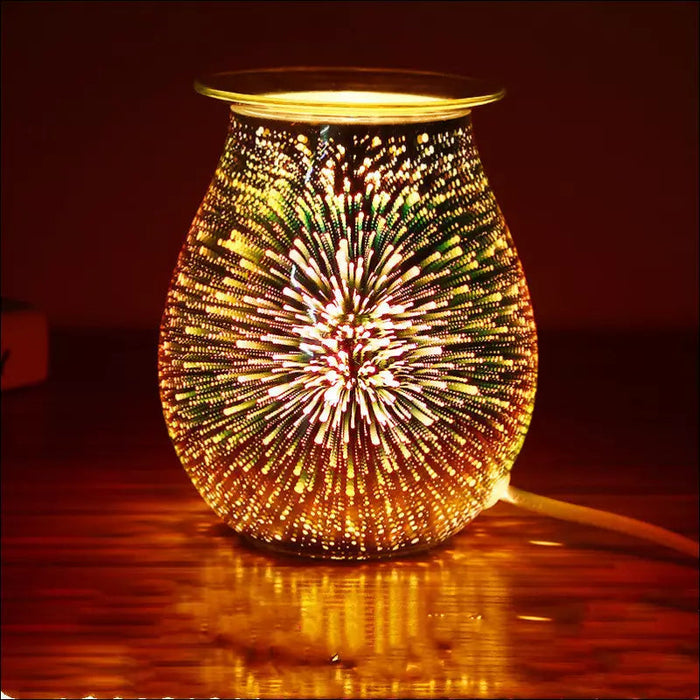 3D Glass Electric Aromatherapy Lamp - US / Ordinary Switch -