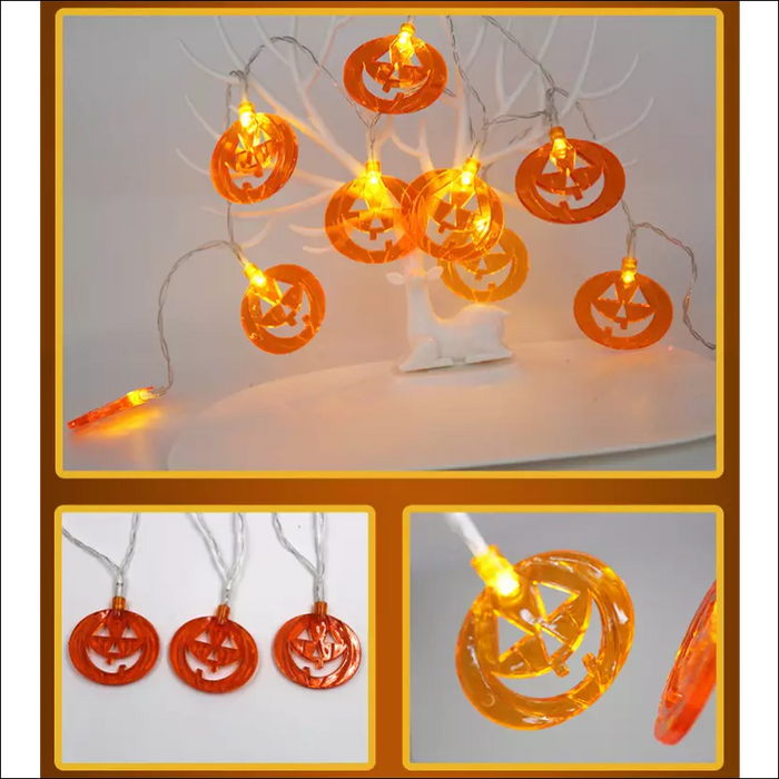 Halloween Pumpkin LED String Lights - Decorative Piece