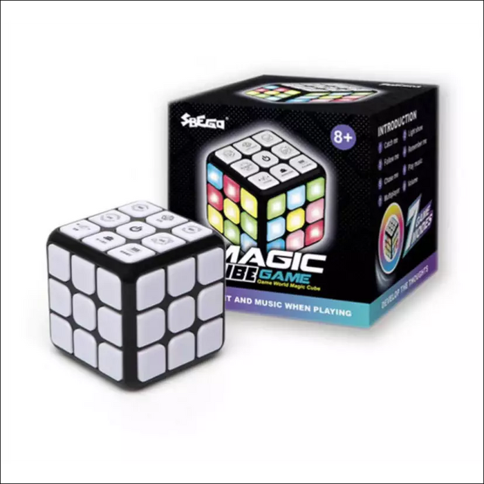 Intelligent Music Game Rubik’s Cube Puzzle Toy - White -