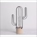 Iron Cactus Decorative Table Lamp - Black - Piece