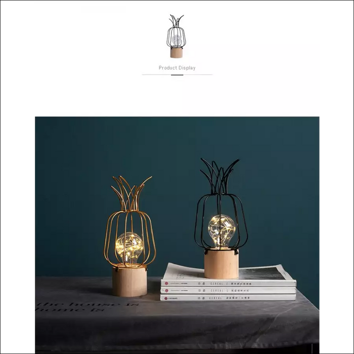 Iron Cactus Decorative Table Lamp - Piece