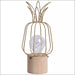 Iron Cactus Decorative Table Lamp - Pineapple / Gold - Piece