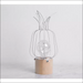 Iron Cactus Decorative Table Lamp - Pineapple / White -