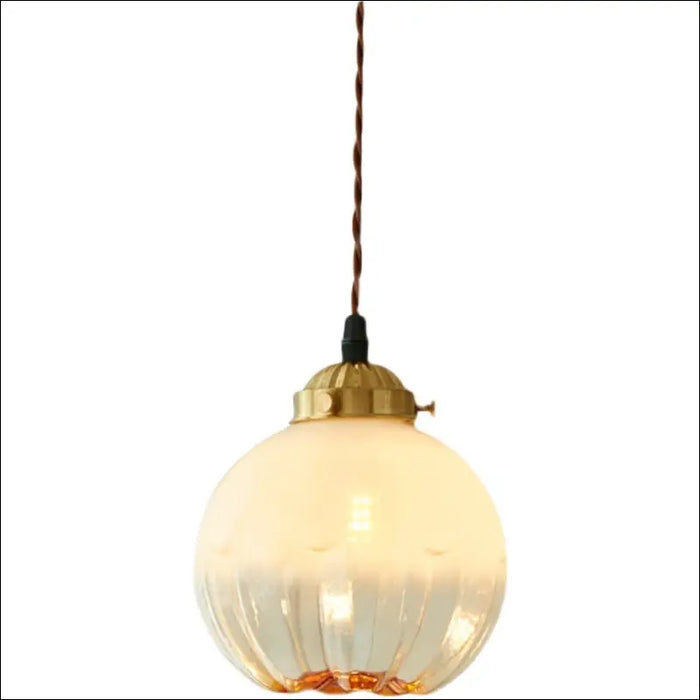 New Japanese Glass Retro Chandelier Nordic Ball - Small