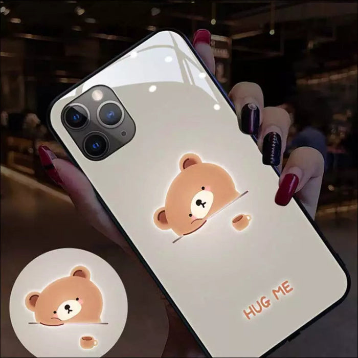 Light It Up phone case - Coffee bear / Iphone 11pro -