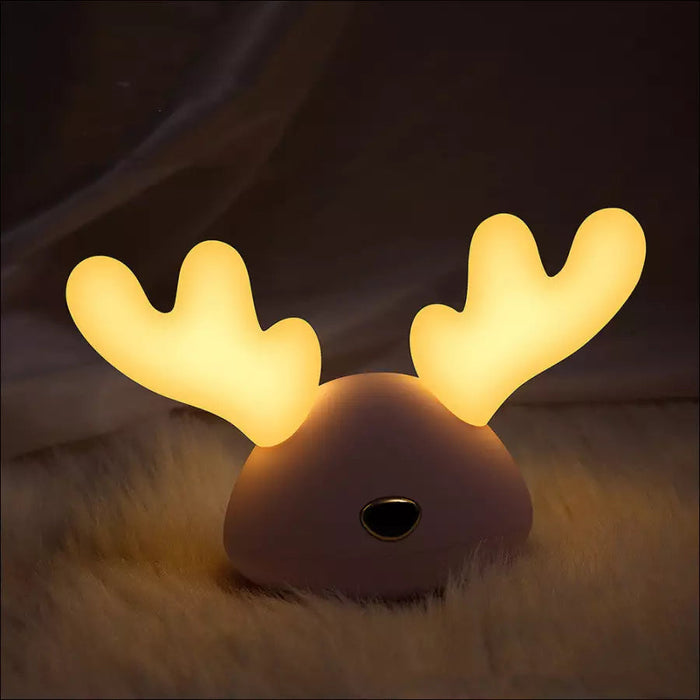 USB Little Antler Cartoon Deer Lamp - Decorative Piece