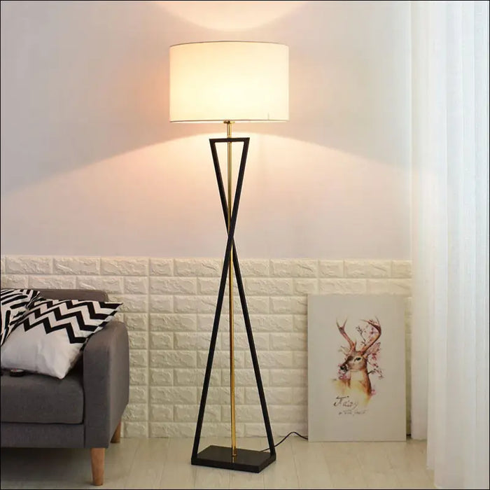 Living Room Floor Lamp Simple Sofa Vertical Table - Beige