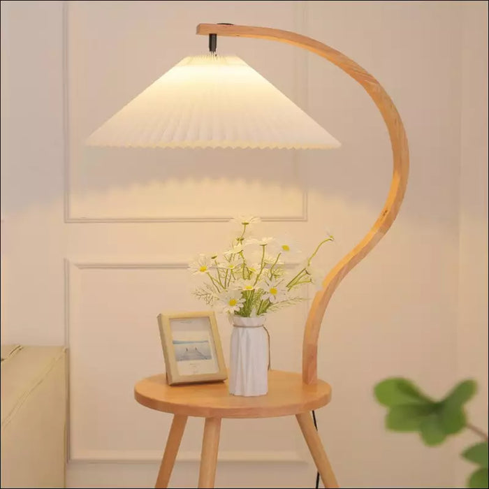 Living Room Tea Table Storage Floor Lamp - Decorative Piece