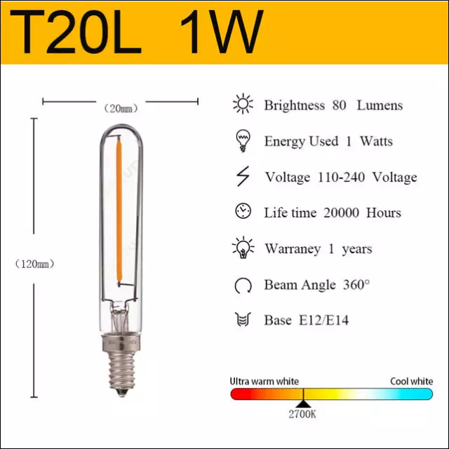 T20 Long Edison Bulb - Decorative Piece