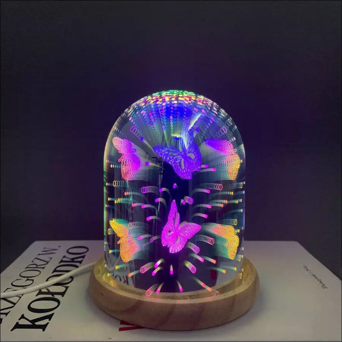 3D Magic Motion Lamp - Butterfly / 1pc - Decorative Piece