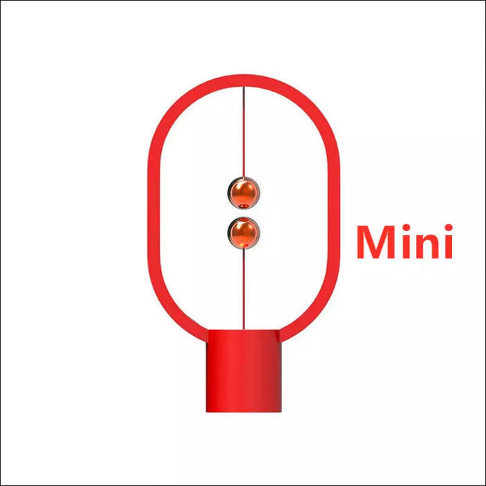 The Magnetic Pole Table Lamp - Red mini / Q1pc - Decorative