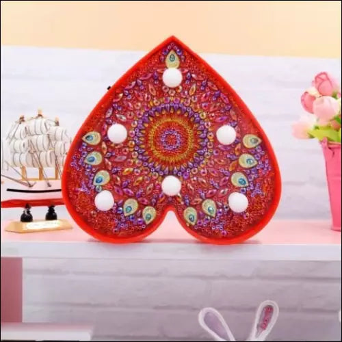 Mandala Heart | LED Light | DIY Diamond Painting -
