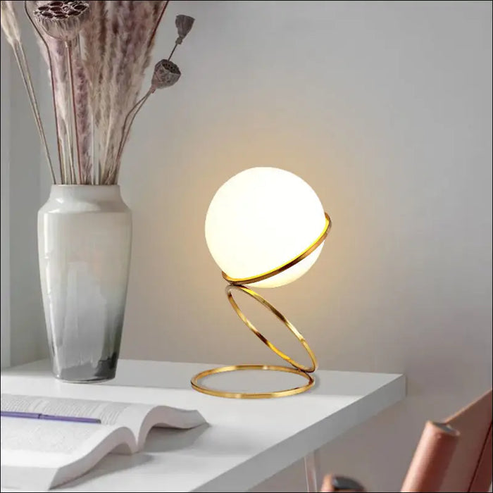 Modern Bedroom Bedside Ball Table Lamp - decorative piece