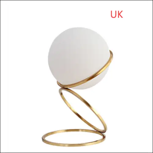 Modern Bedroom Bedside Ball Table Lamp - Gold UK / Large /