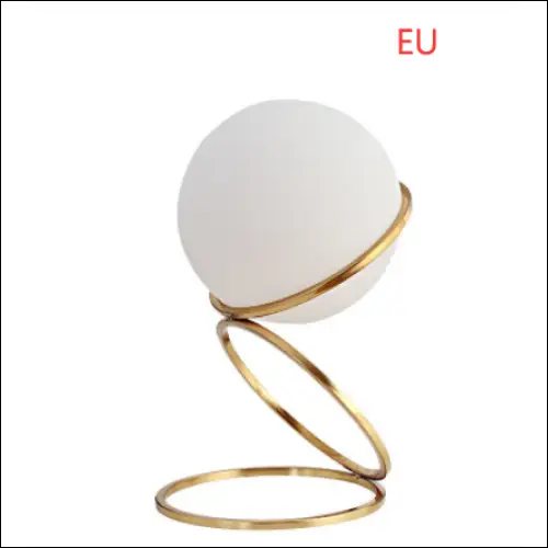Modern Bedroom Bedside Ball Table Lamp - Gold EU / Large /