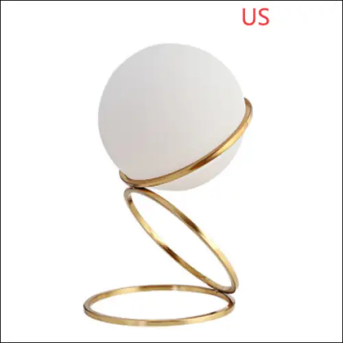 Modern Bedroom Bedside Ball Table Lamp - Gold US / Large /