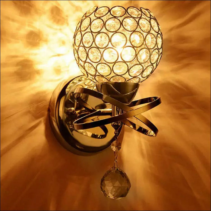 Modern Crystal Orb Wall Lamp - Decorative Piece
