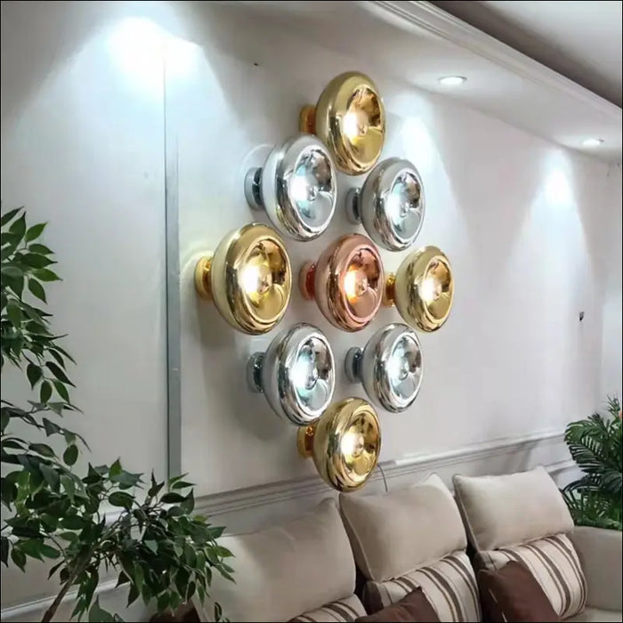 Modern Light Luxury Simple Creative Combination Wall Lamp -