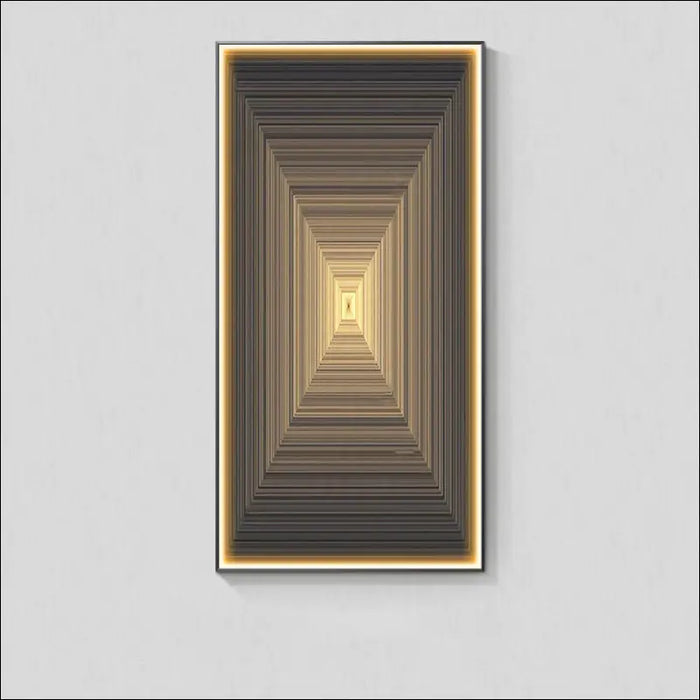 Modern Light Luxury Wall Abstract With Hanging Picture -